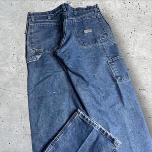 Wrangler Carpenter Jeans‎ Mens Wide Leg Baggy Skater Faded Grunge Y2K Size 34